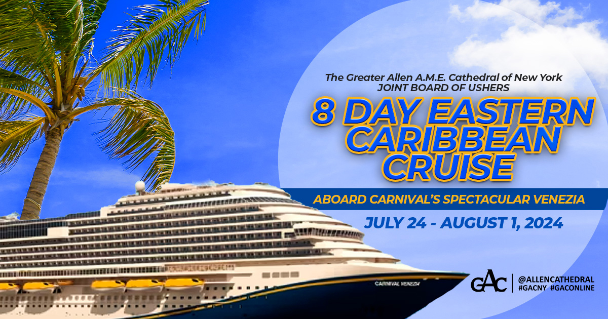 Carnival Venezia of the Sea Cruise - The Greater Allen A.M.E. Cathedral ...