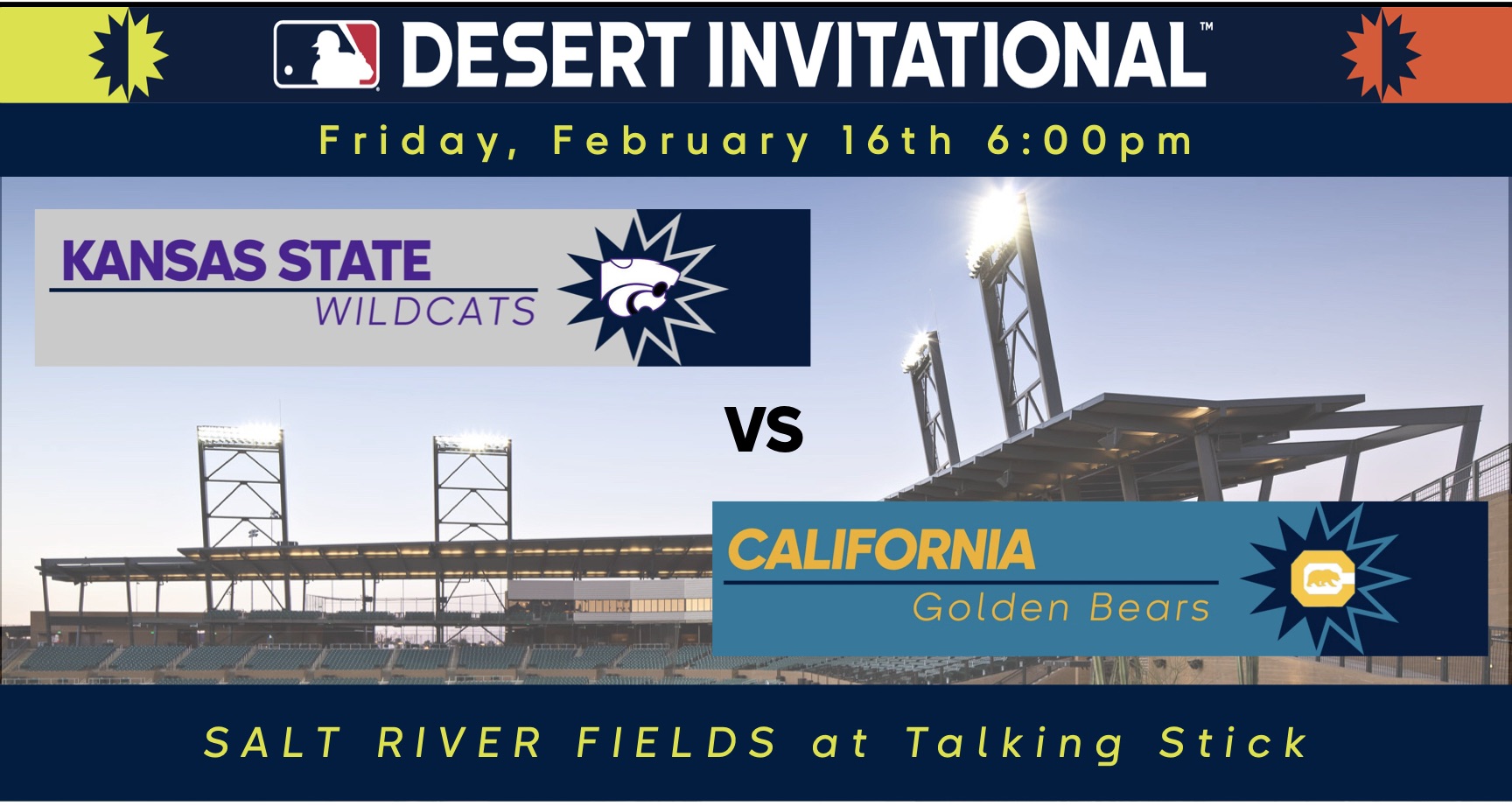 Kansas State vs. Cal Salt River Fields MLB Desert Invitational