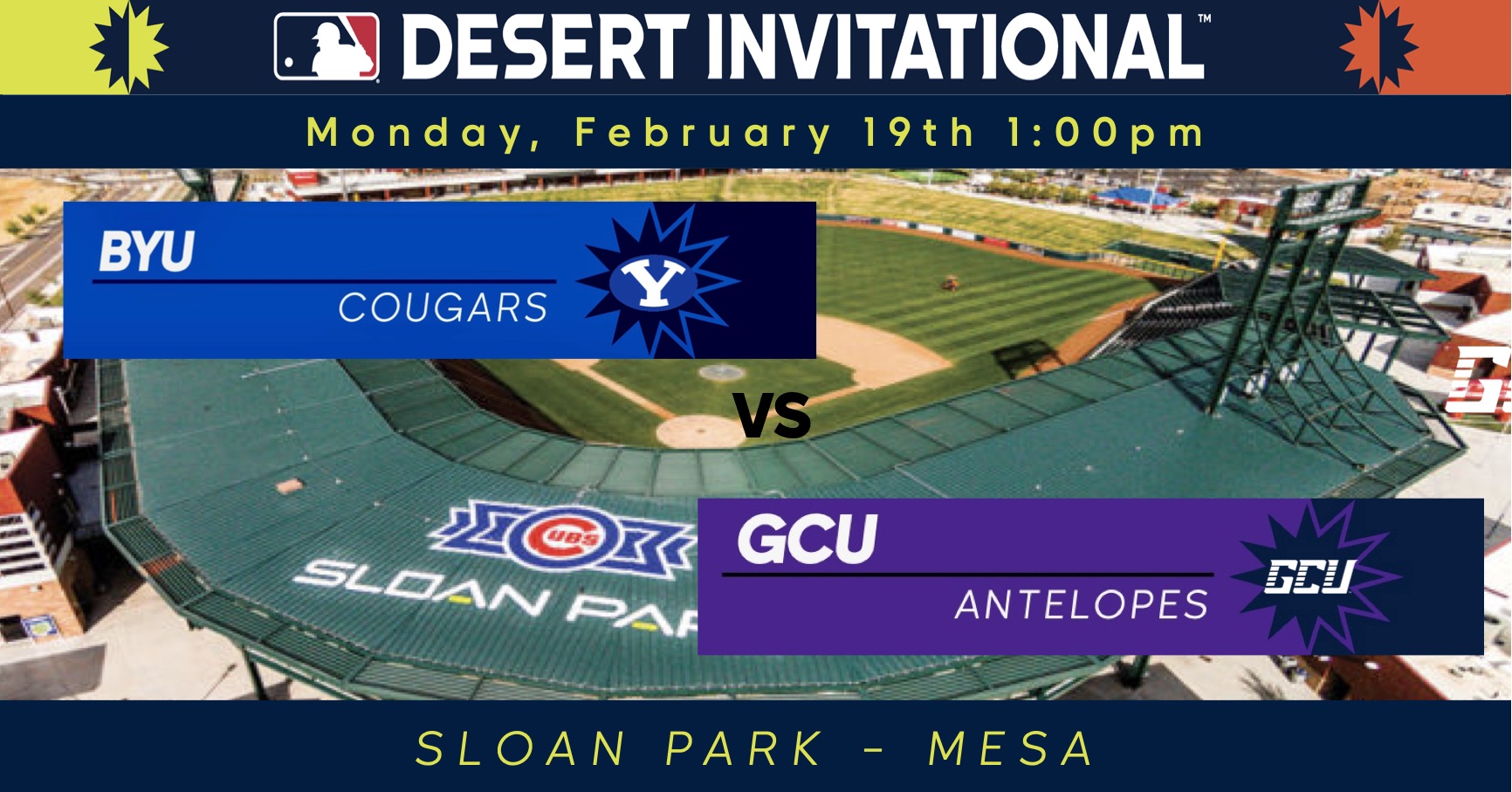 BYU vs. GCU Sloan Park MLB Desert Invitational Brushfire