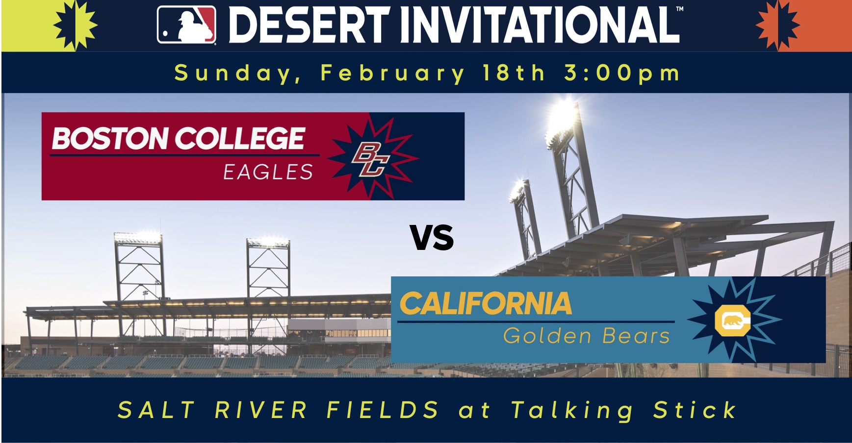 Boston College vs. Cal Salt River Fields MLB Desert Invitational