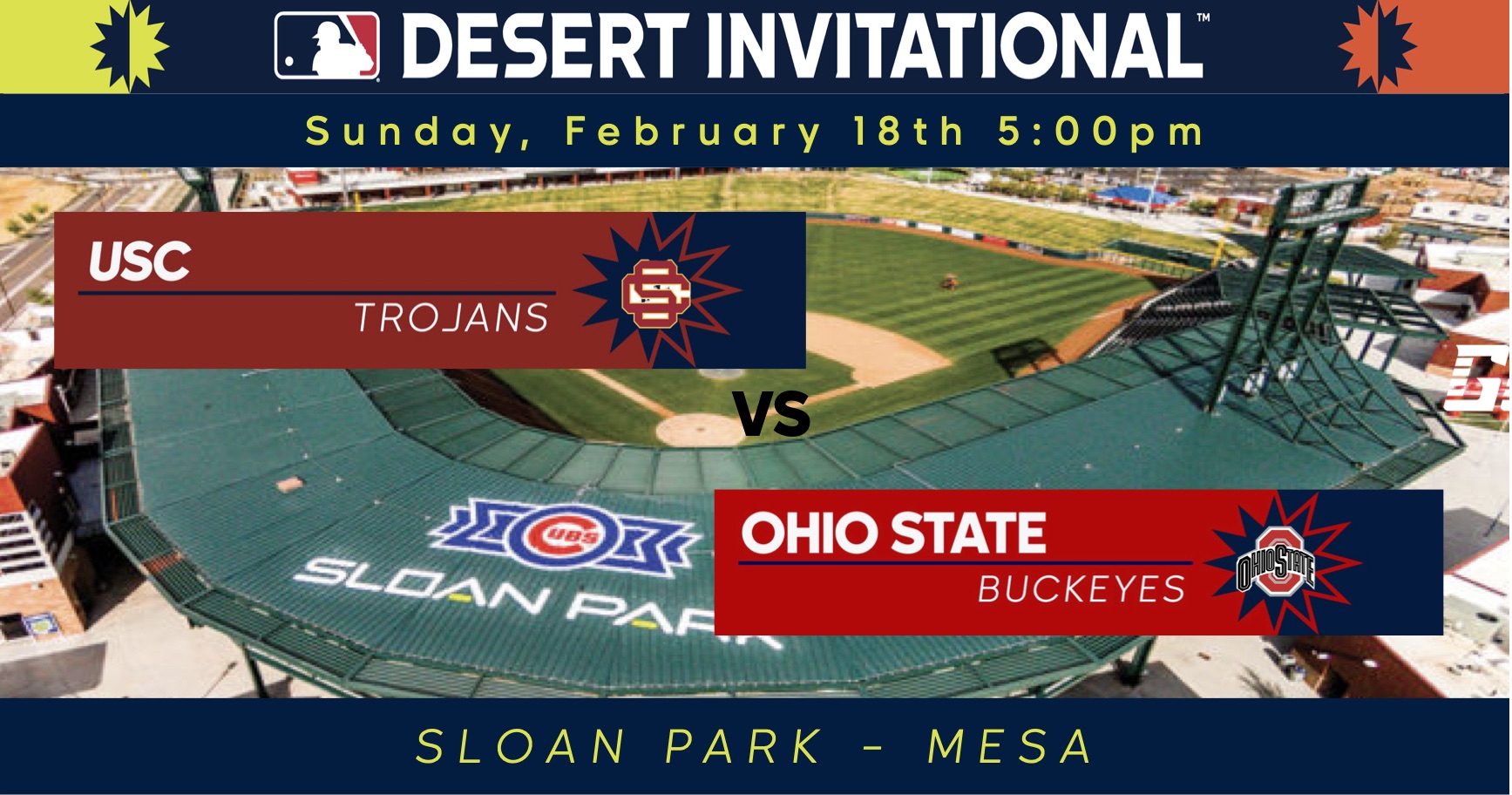 USC vs. Ohio State Sloan Park MLB Desert Invitational Brushfire