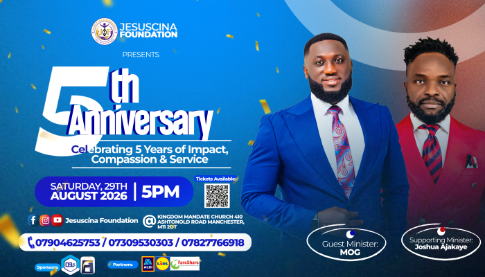 Jesuscina Foundation Celebrates 5 Years of Impact and Presents MOGmusic